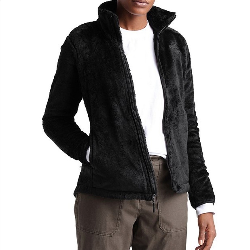 North face cozy fleece black jacket xs